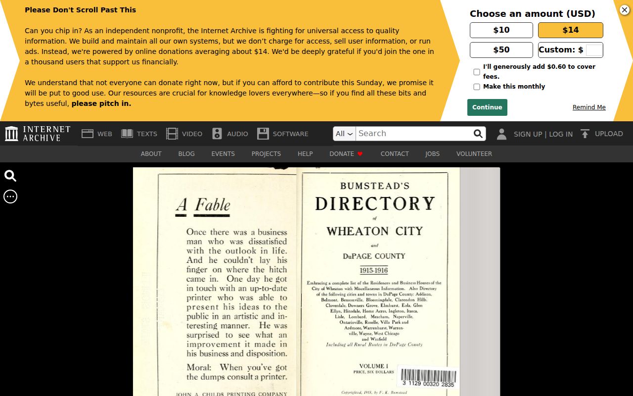Bloomingdale city directory digitized 1915-16 volume