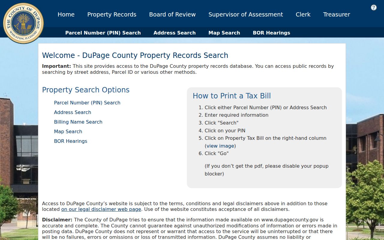Bloomingdale residents directory DuPage property lookup